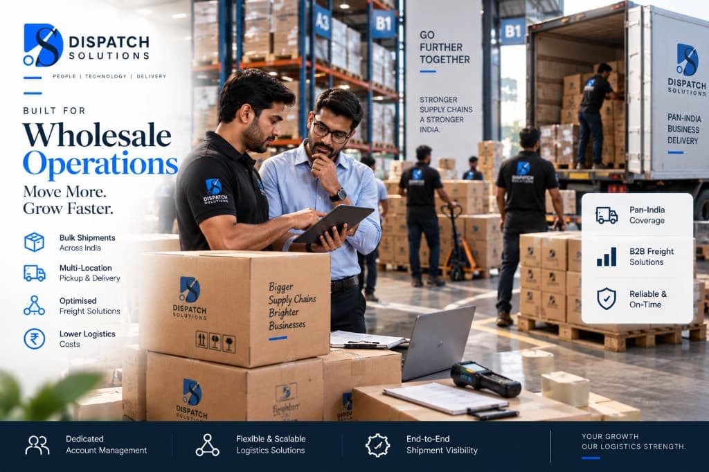 Wholesale operations team planning bulk B2B freight across India