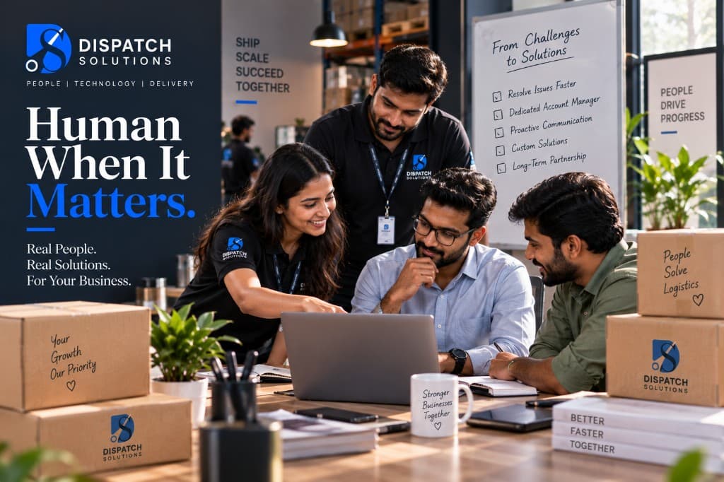 Named Dispatch account managers working exceptions with a merchant team