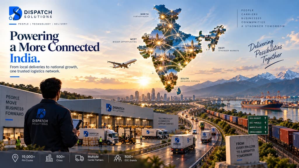 Pan-India Dispatch Solutions network from pin codes to ports, cities, and cargo lanes