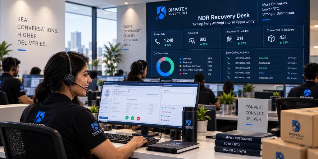 NDR recovery desk handling delivery follow-up calls